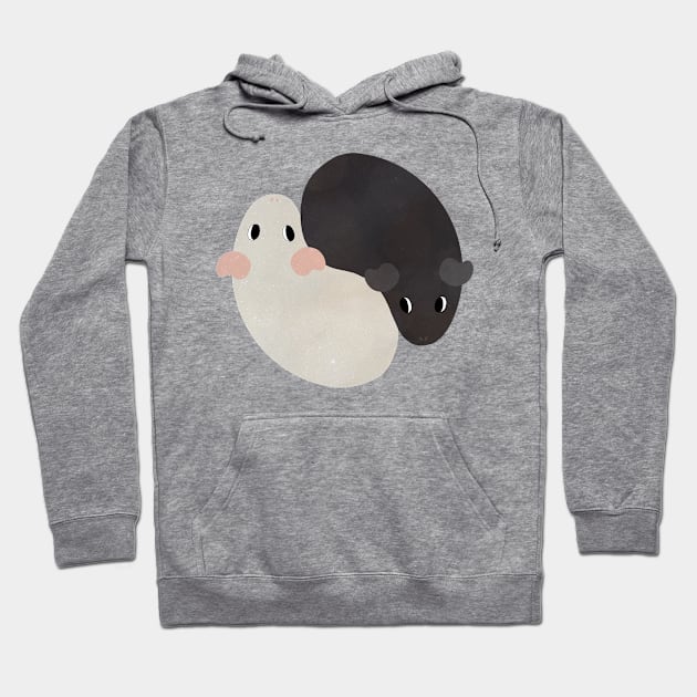 Yin Yang Guinea Pigs Hoodie by Ratfrens